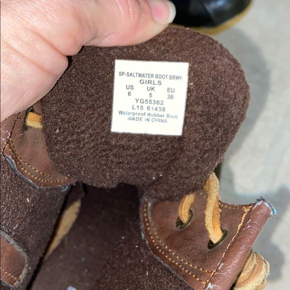 •SPERRY• duck/rain boots size youth 6=womens 6.5 - Picture 6 of 6